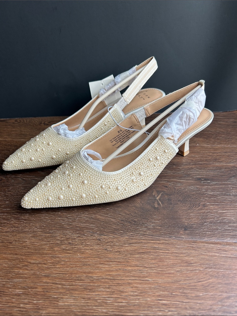 NWT a new day Pearl Slingback Heels | Pearl Heels | Kitten Heel | Milan Heels